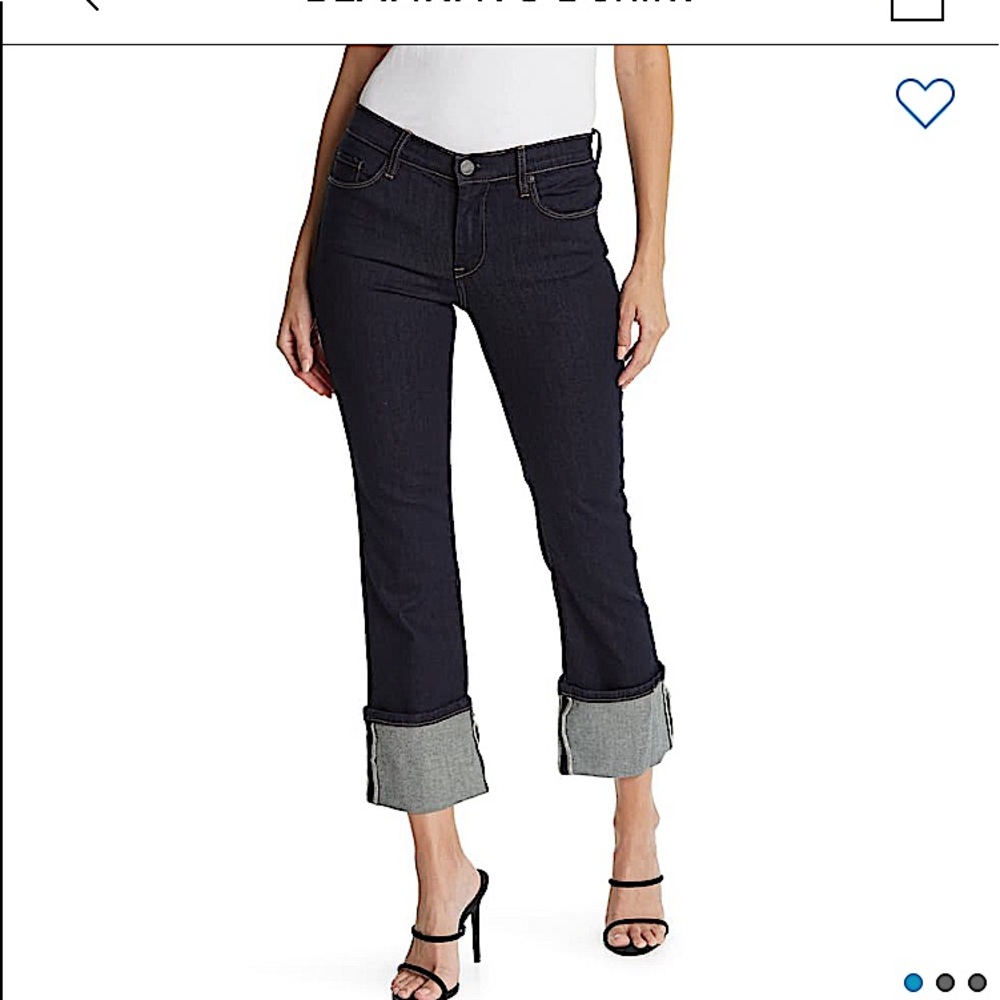 BLANKNYC Denim Straight Leg Cuffed Hem Jeans